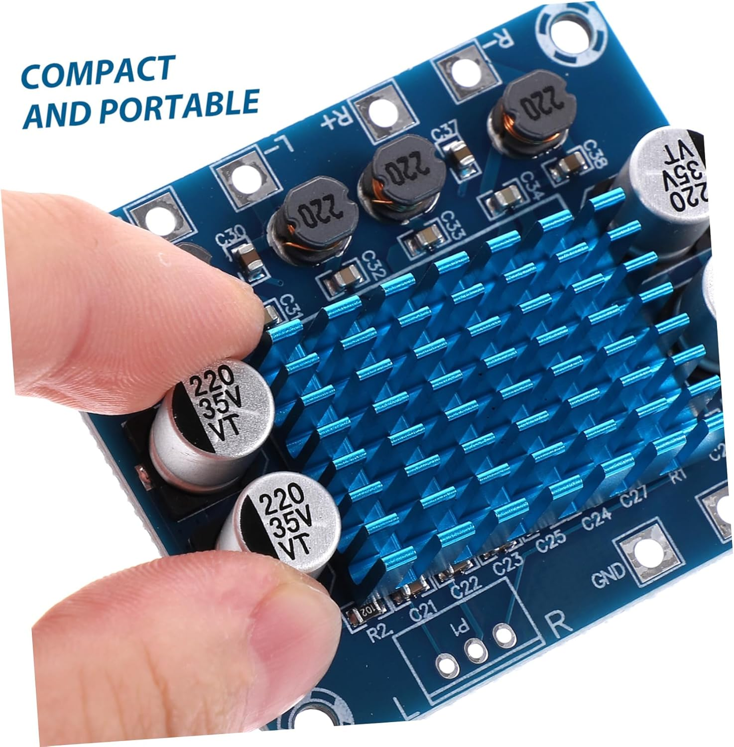 QUMIIRITY 30W Stereo Amplifier Board DIY Audio Amplifier Module High Power Audio Component for Home Theater image number 5