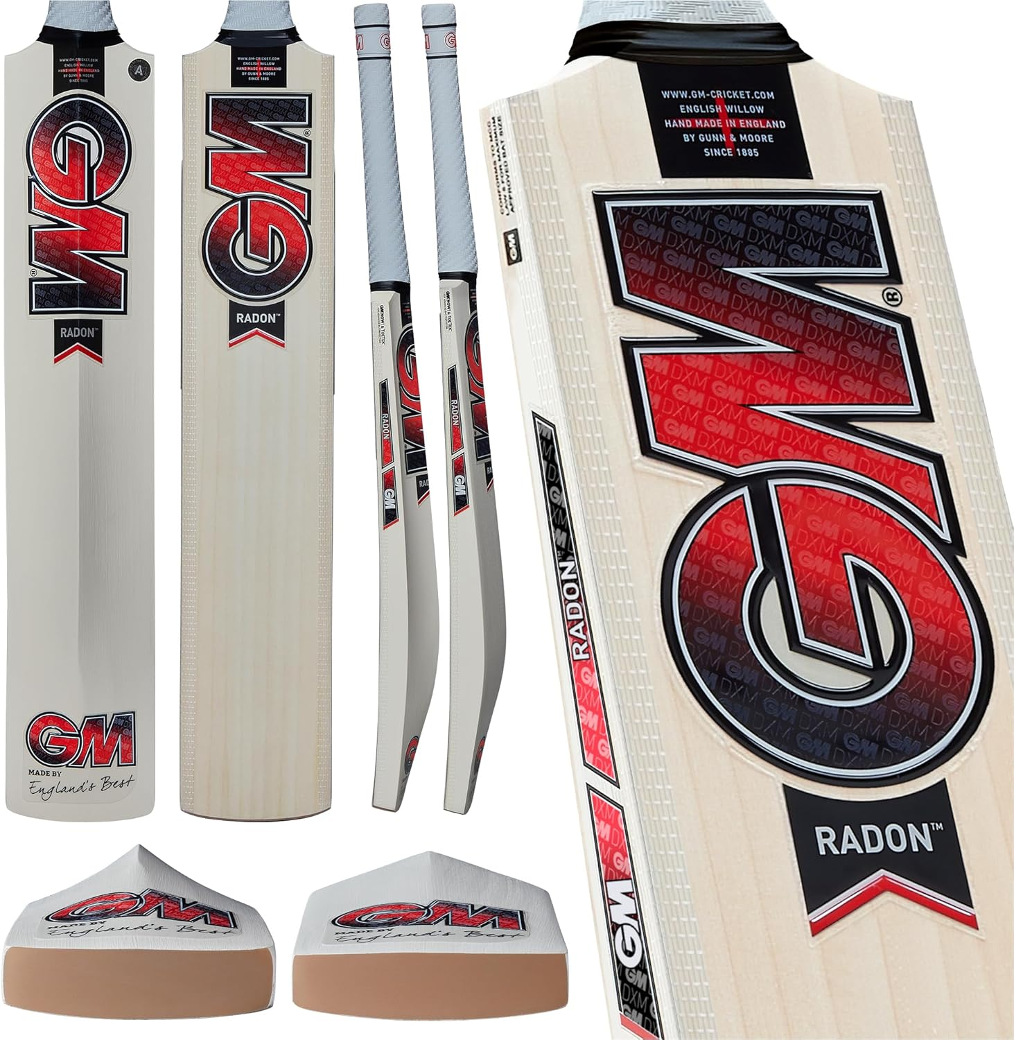 Gunn & Moore GM Cricket Bat | Radon | Prime English Willow | DXM, Toetek | Available in Sizes 1 to Full Size image number 4