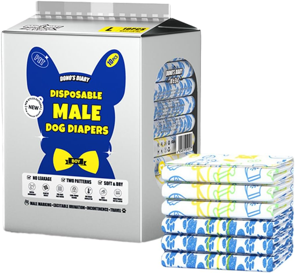 AIMALL Superior Absorbency Male & Female Dog Diapers - Breathable, Leak-Proof Comfort, Advanced Odor Control