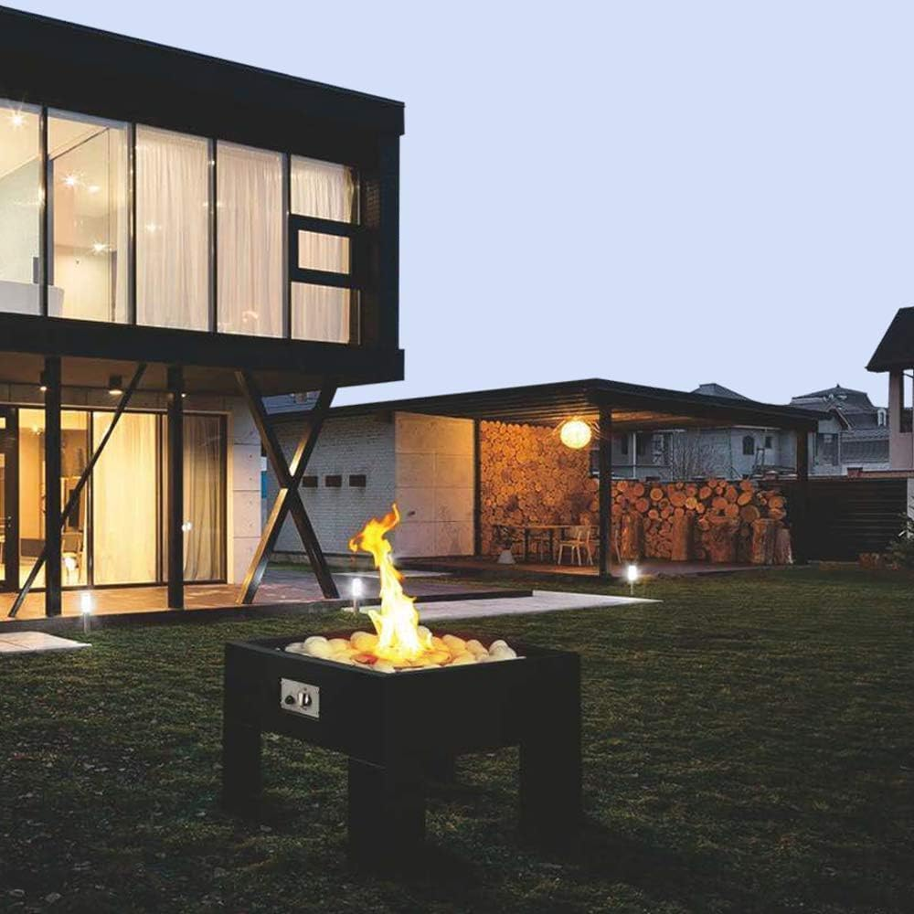 Gas Logs Ceramic Pebbles,24Pcs White Gas Fireplace Logs,Inside Fireplace Accessories,Ceramic Wood Logs for Gas Logs,Propane Fire Pit image number 1