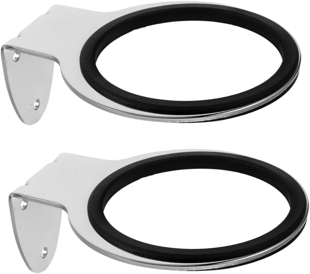 OATIPHO 8 Pcs Stainless Steel Hair Dryer Holder Wall Mounted Blow Dryer Organizer Space Saving Bathroom Rack Convenient Storage and Easy Access for Salon and Home Use image number 5