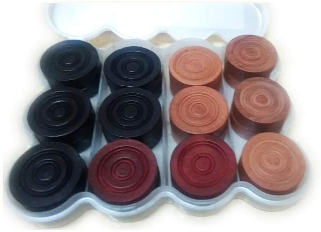 Bigg Boss Turbo Premium Wooden Carrom Coins - 24 Pcs + 1 No Striker image number 1