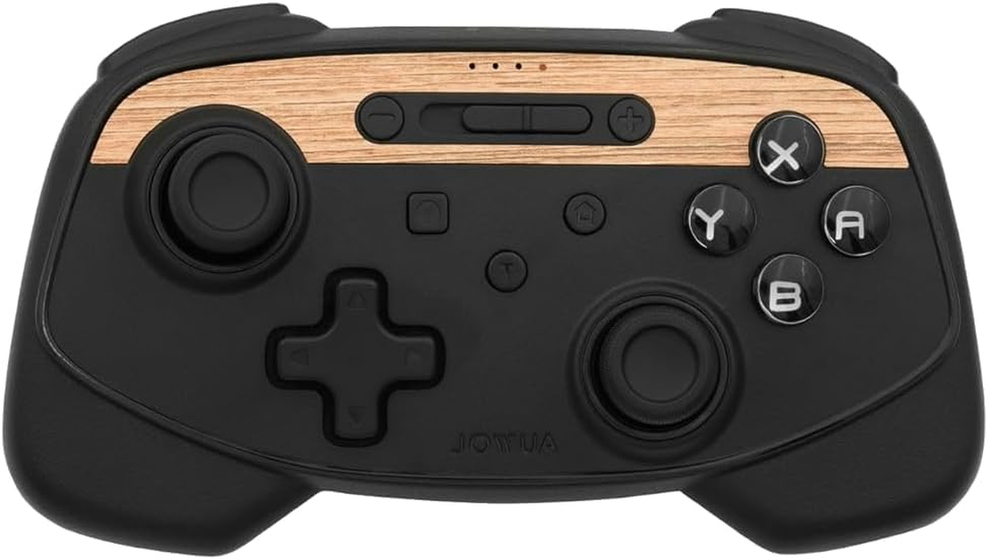 Jowua Multi-Device Wireless Controller Compatible for Tesla 2025 New Model Y Model 3/Y/S/X/Cybertruck Compatible for Switch, One Controller Set, SPECIAL PROGRAMMED and DESIGN for TESLA WOOD