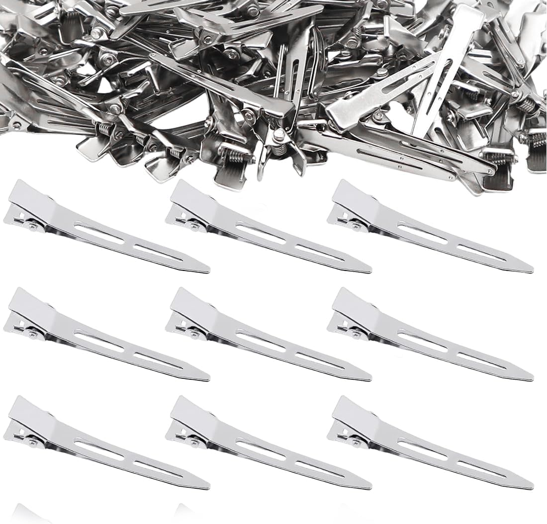 KIRZAX Pack of 48 Hair Clips Curls Fixing, 9 Cm Hair Clips Hairdressing Supplies, Hairdressing Alligator Clips, No Trace Hair Clips for Hair Clips, Women'S Clips, Hairdressing Salon, Girls, Hair image number 3