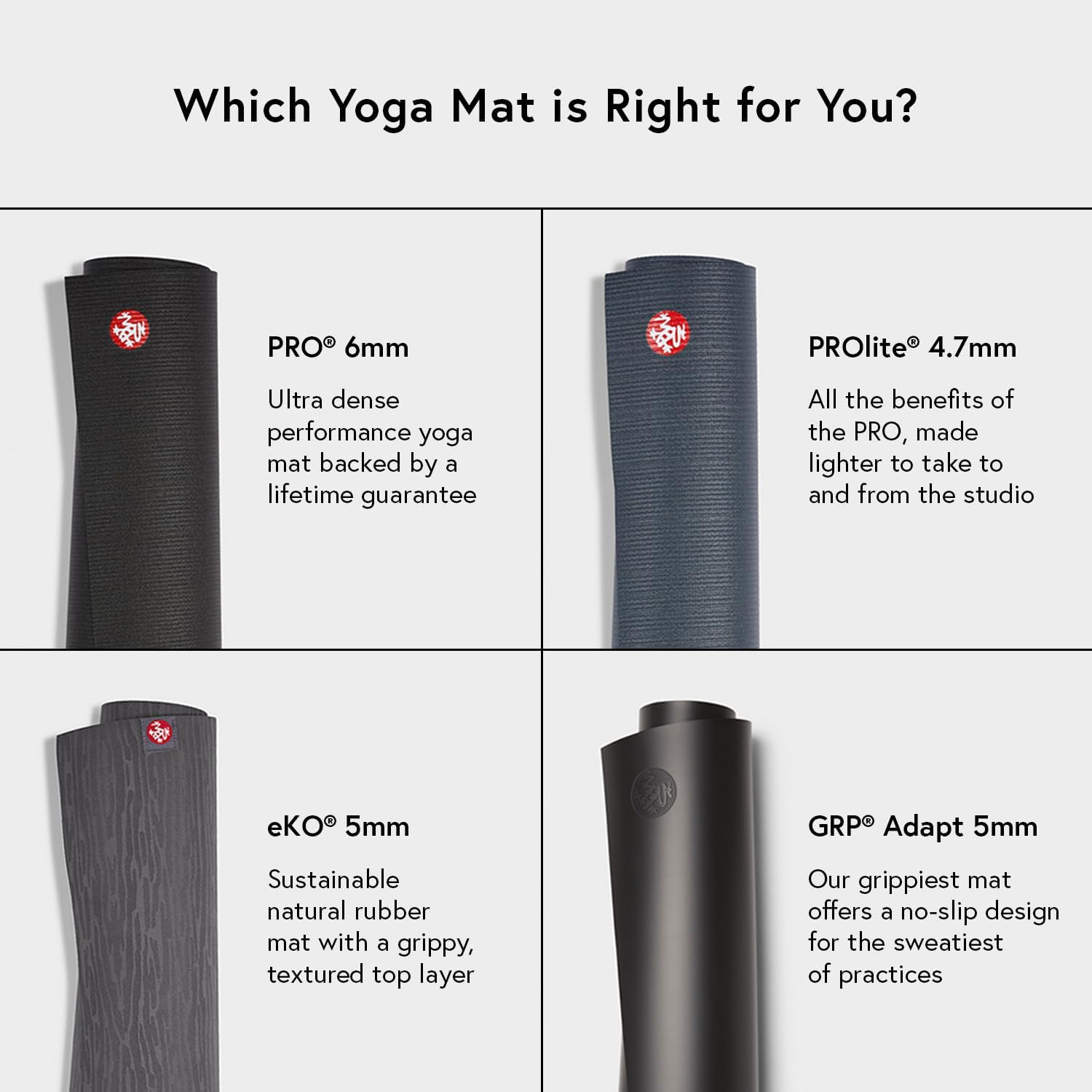 Manduka PRO Travel Yoga Mat &ndash; Foldable, Compact, Great for Travel 2Mm | PVC Foam | Non-Slip | Moisture Resistant | 71&rdquo; X 24&rdquo;