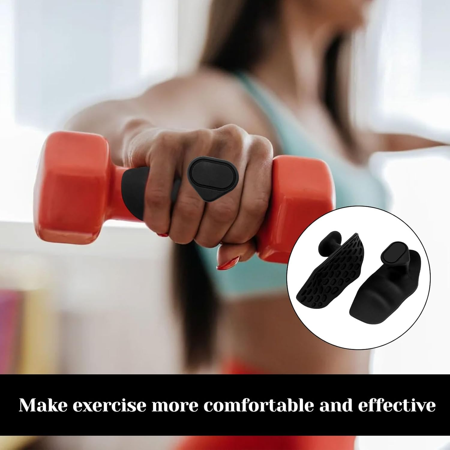 ​​Anti-Slip Gym Grips, 1 Pair Gym Gloves, Weight Lifting Grips with Storing Bag, Ergonomic Silicone Hand Protector Gloves for Training, Dumbbell and Deadlift, Weight Lifting Gloves for Men and Women​