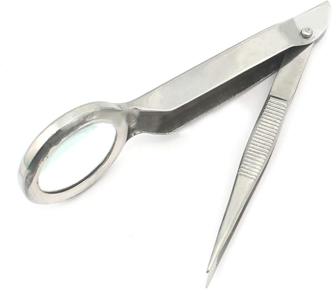 Aaprotools Magnifying Lighted Tweezers, Silver