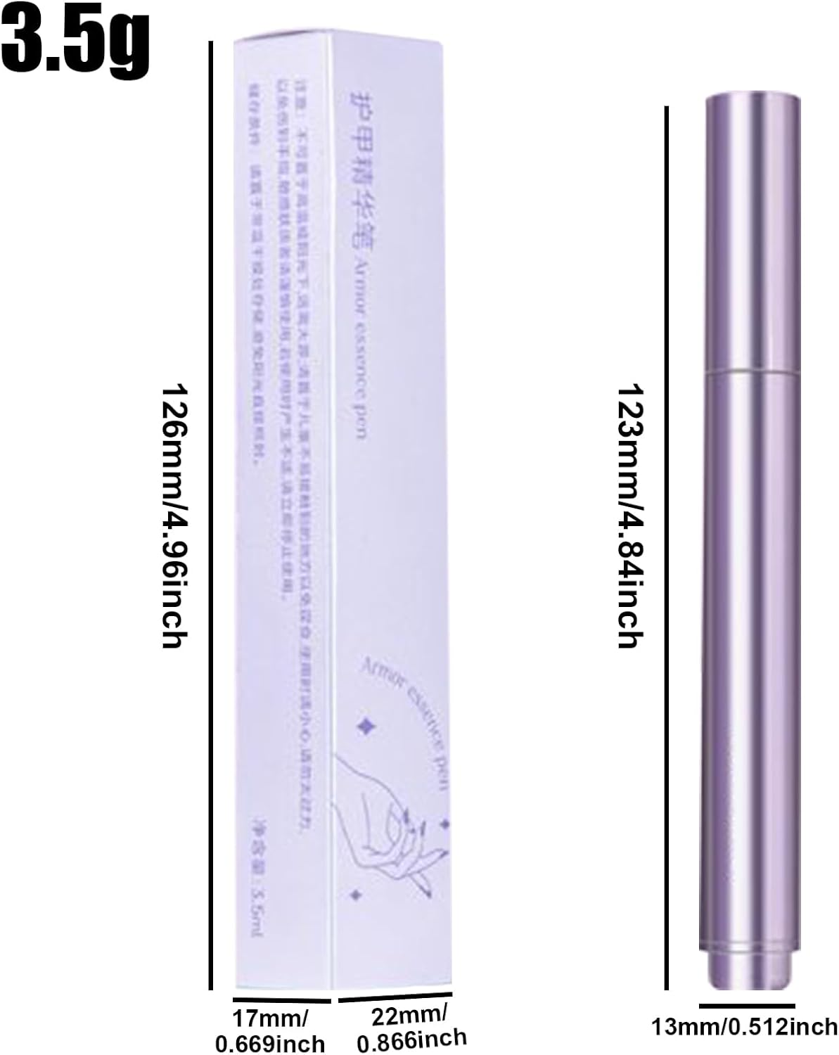 Moisturizing Nail Oil Pen - Extra Strength Renewal Nail Repair Solution | Portable Toenail Care Supplies Fingernails Nutrition for Women Girls Mom Wife Daughter Daily Use image number 2