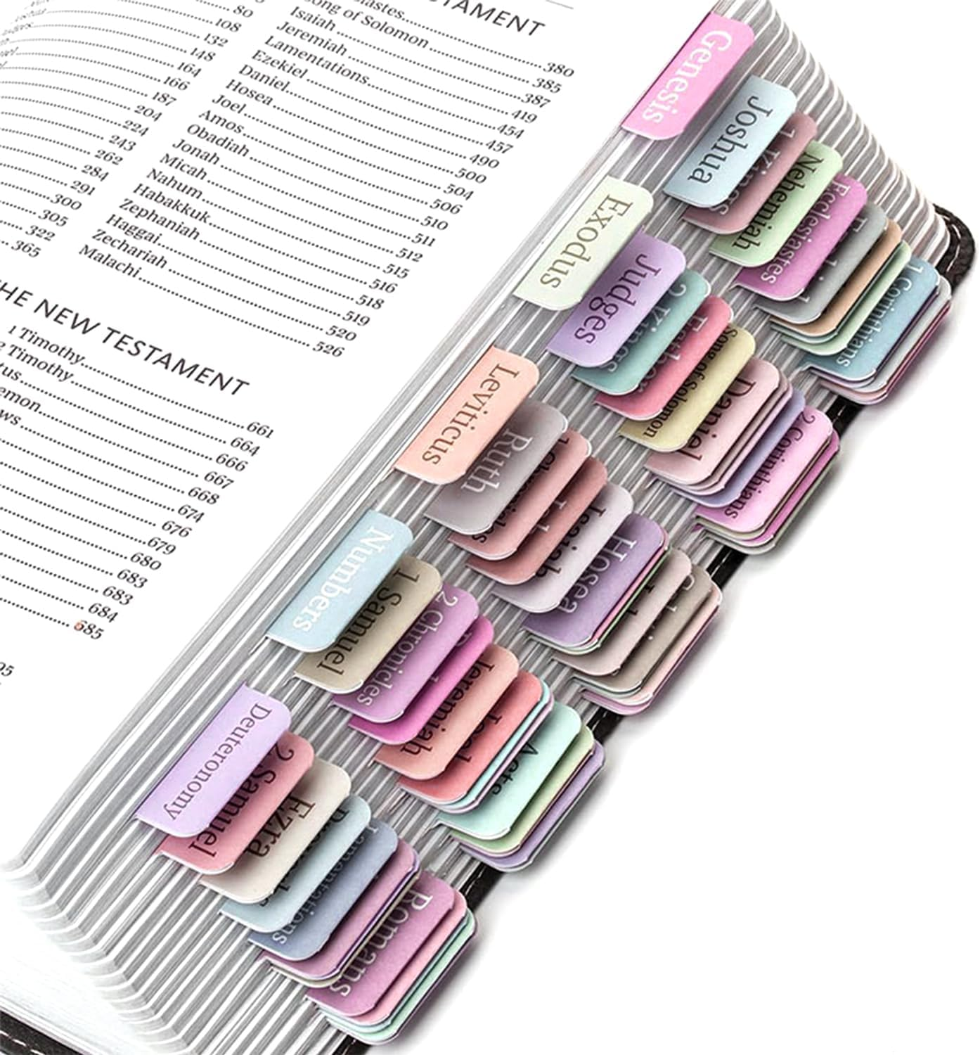 Boho Theme Laminated Bible Tabs, 75 Tabs for Women and Men, Bible Tabs for Study Bible, Bible Index Tabs, Bible Book Tabs, Bible Labels Tabs, Bible Tabs (Morandi)