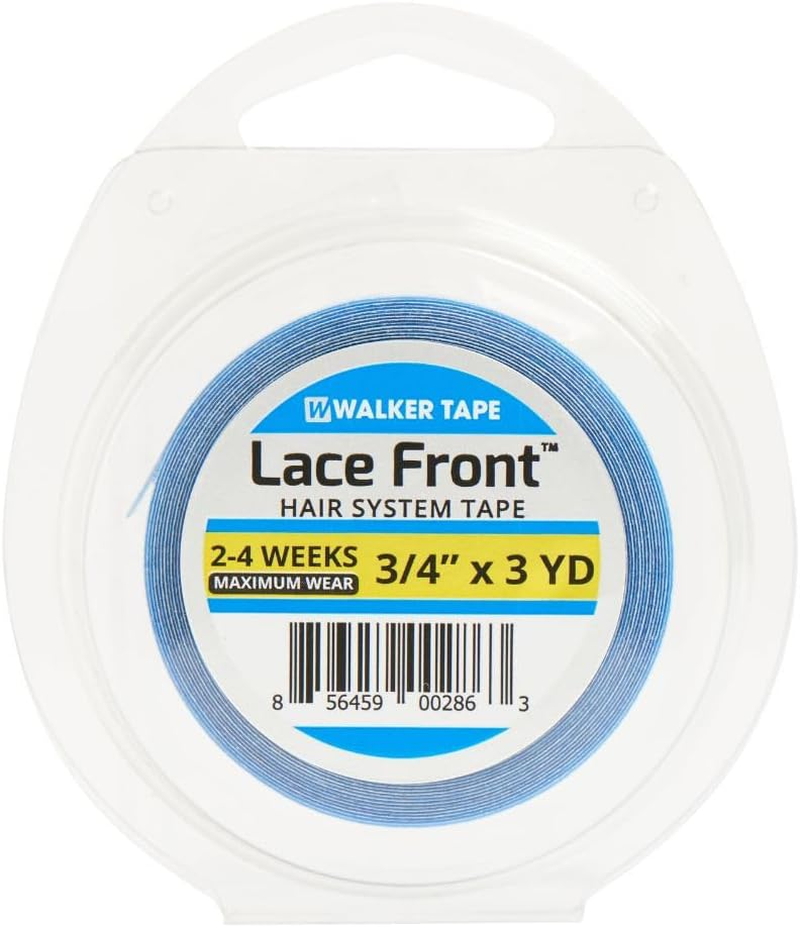 Walker Tape Blue Tape 3/4 Inch 3 Yards (108IN) Lace Front Support Tape Roll Adhesive Double Eyelid Tape image number 1