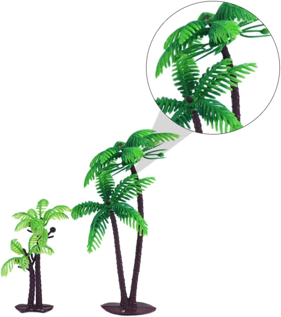 8Pcs Coconut Tree Birthday Cake Cards Creative Paper Decor Insert for Birthday Dance Party Festival Occasions image number 4