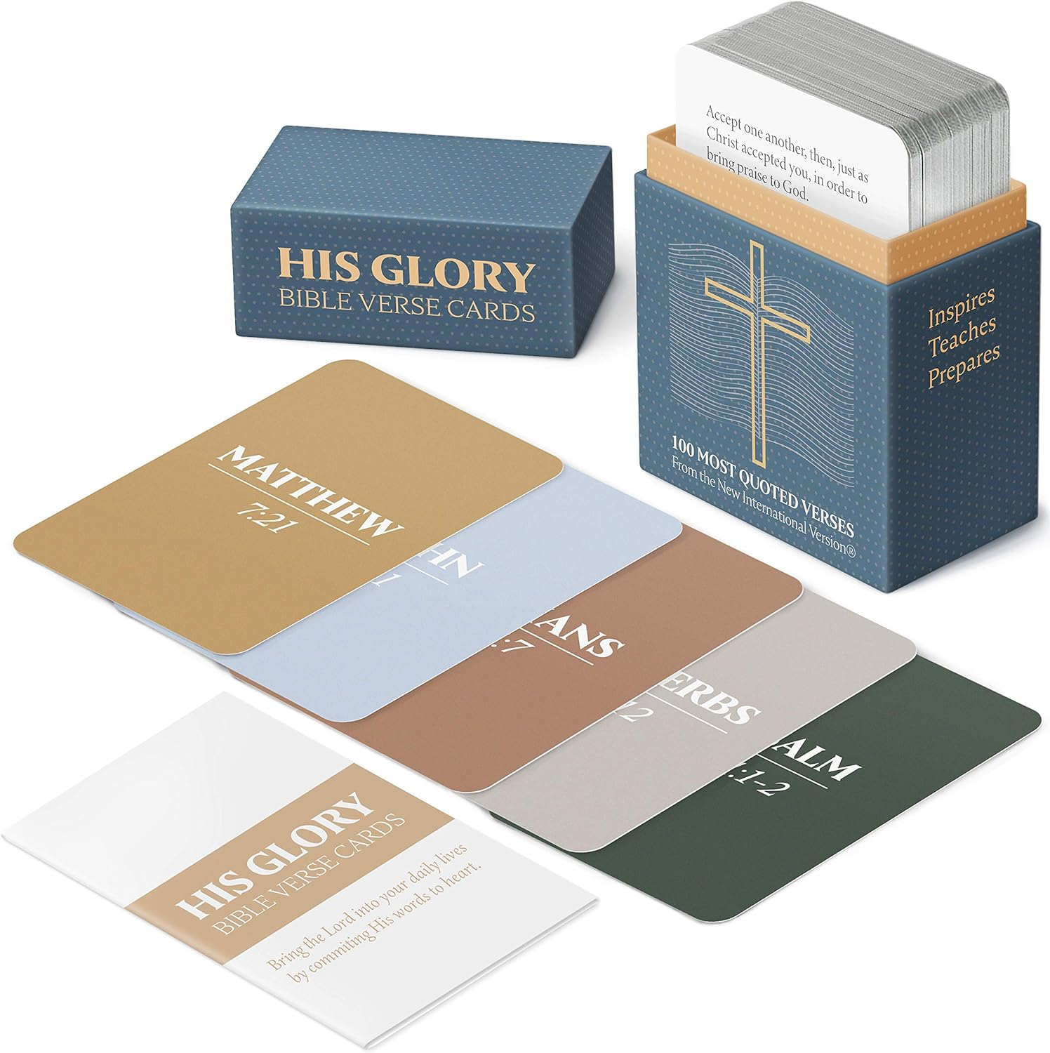 HIS GLORY - Bible Verse Cards - 100 Prayer Cards of 100 Most Popular Bible Verses - Scripture Cards - a Prefect Christian Gifts for Women image number 6