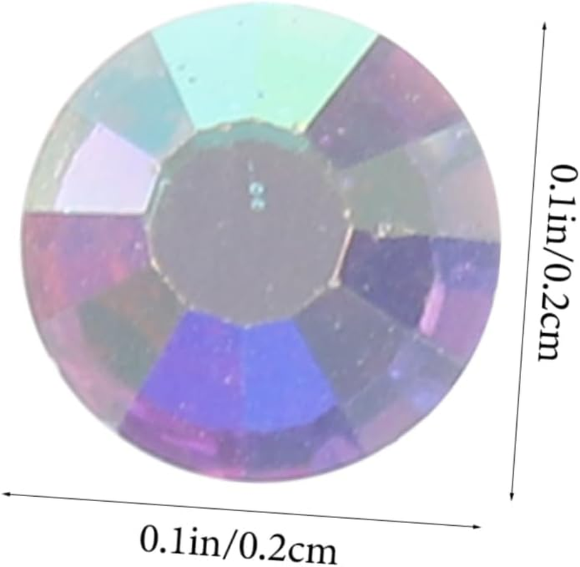 LIFKOME 2880Pcs Flatback Glass Rhinestones Ab Ss10 (2.7-2.8Mm) Hot Melt Iron on Rhinestone Kit for DIY Crafts Clothes Shoes Bags Decoration image number 4