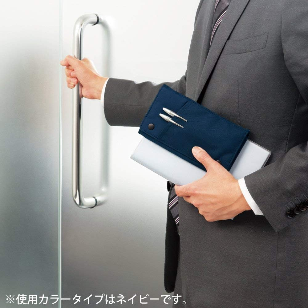 KOKUYO With+ Pencil Case / Navy F-VBF170-2 - Black image number 3