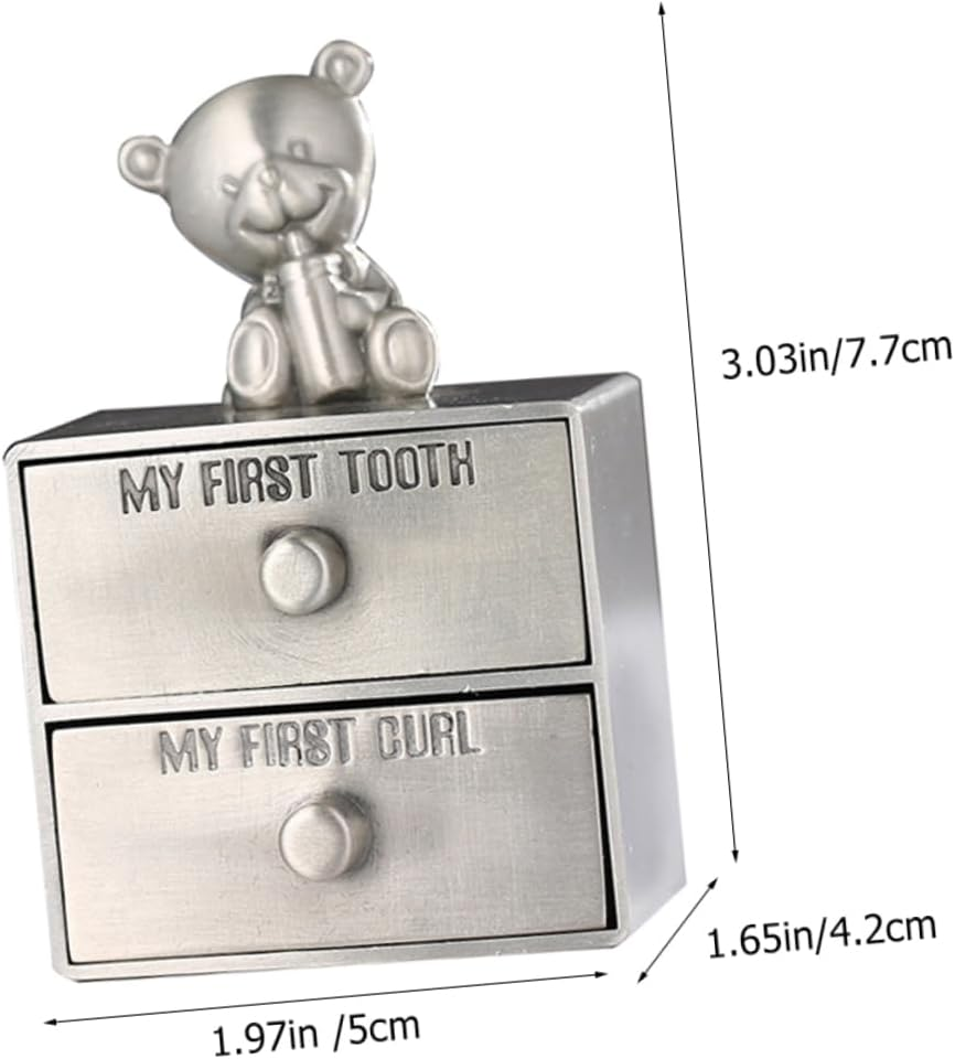 Teeth Box Vintage Style Tooth Holder Keepsake Box for Girls Jewelry Organizer Small image number 1