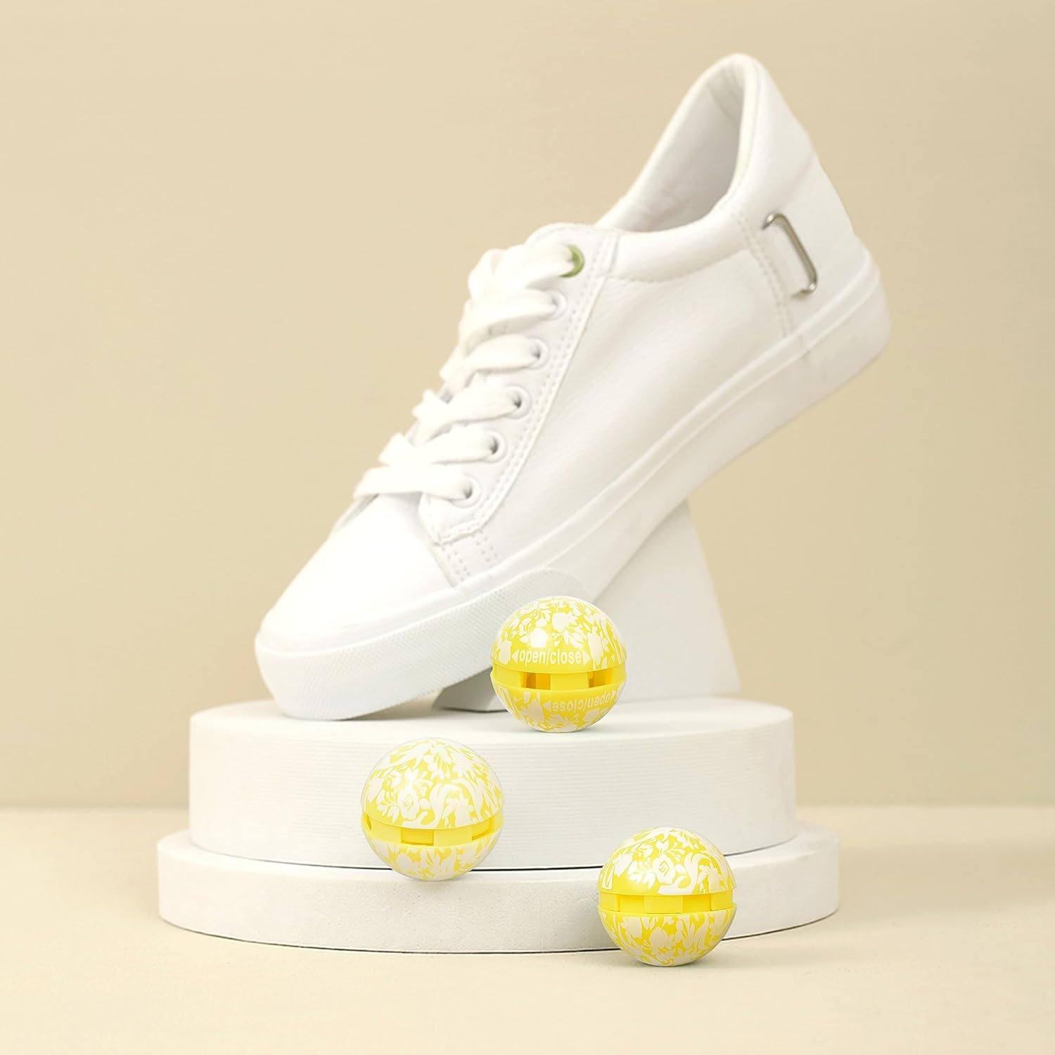 Eco-Fused Deodorizing Balls for Sneakers, Lockers, and Gym Bags (8 Pack) - Neutralizes Sweat Odor with Easy Twist Lock/Open Mechanism (Citrus Mania - 8 Pack) - Lavender (8 Pack) image number 5