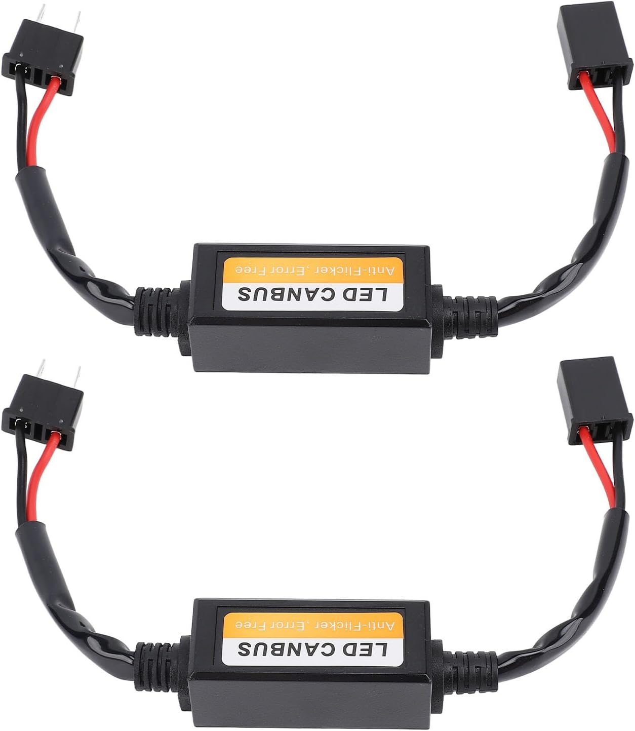 H7 LED Headlight Decoder Efficient Anti-Flicker Canbus Error Decoder Vehicle Lighting Conversion Kit, 2Pcs with Ideal Solution, Plug and Play, All Weatherproof for H7 Headlight image number 1