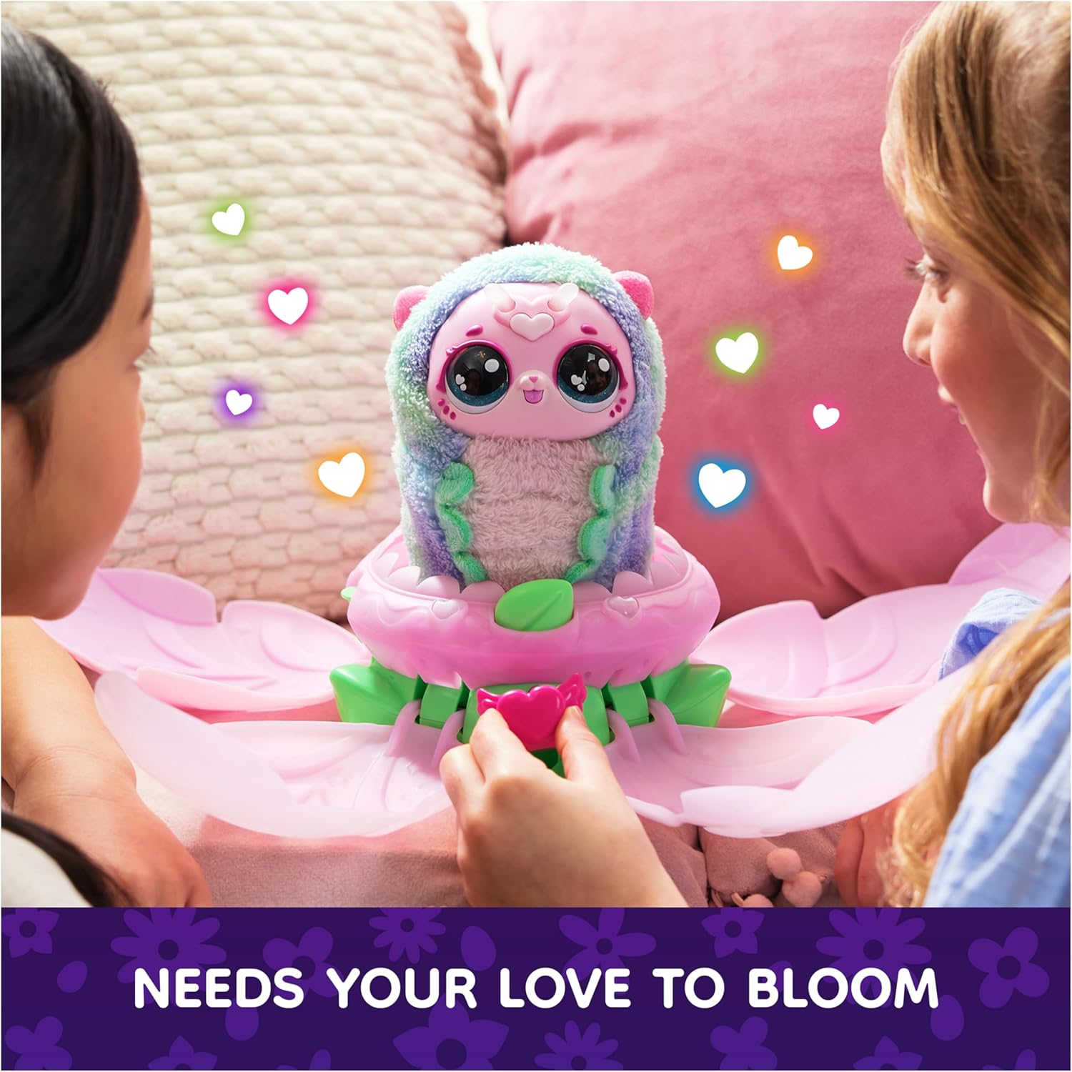 Bloomables by Hatchimals, Kittyfly Surprise Interactive Toy and Flower with Repeatable Reveal and Transformation, 100+ Sounds and Reactions (Styles Vary), Kids Toys for Girls and Boys. image number 6