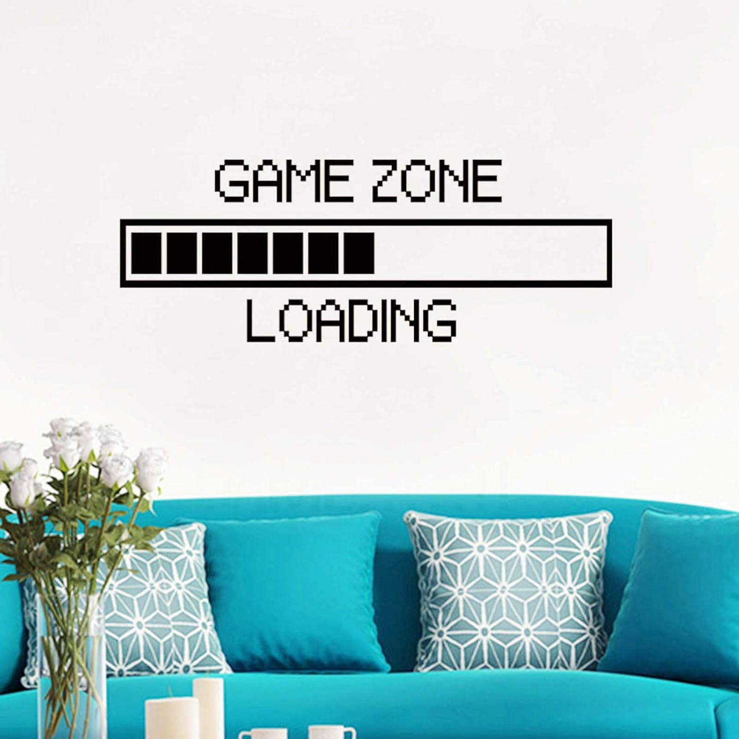 SUPANT Game Stickers for Wall Decal - Game Zone Loading - Gaming Poster Murals for Dancing Nursery Boys Room Vinyl Bedroom Home Kids Decal Playroom image number 1
