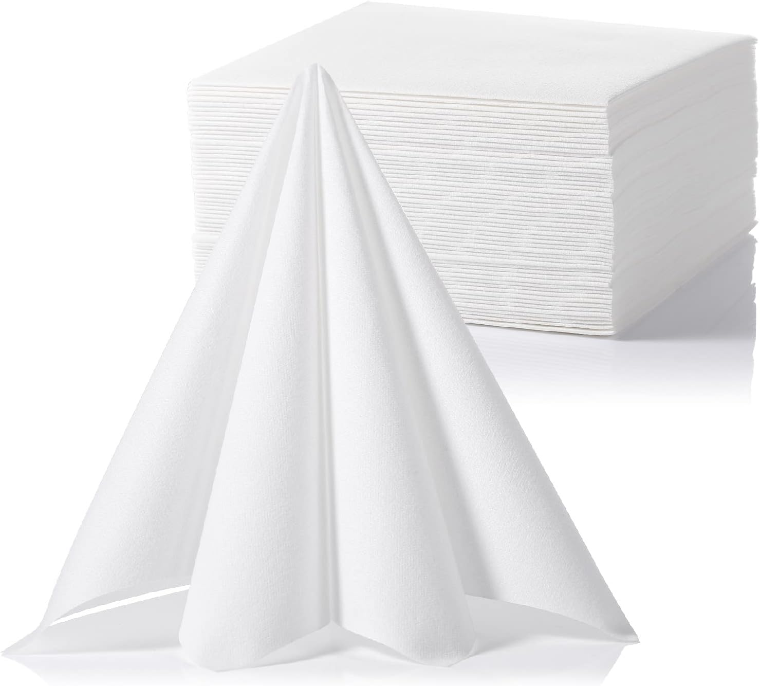 LEKOCH 50-Pack Premium Airlaid Napkins & Guest Towels - 40X40 Cm Large Linen-Feel Disposable Paper | Ultra Soft, Absorbent & Cloth-Like | for Dinner
