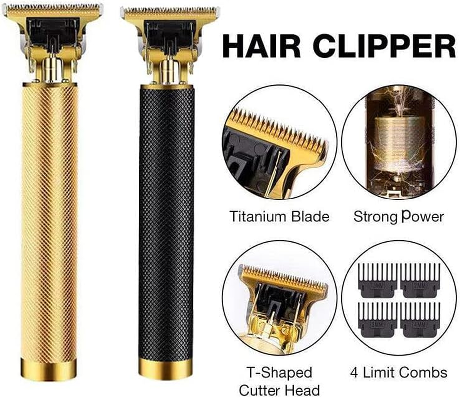 AIMALL Men&rsquo;S Portable Electric Hair Trimmer Clippers Beard Shaver Cutting Cordless, USB Rechargeable, Titanium Ceramic Blade, Low Noise, 240 Minutes Runtime - Black image number 5