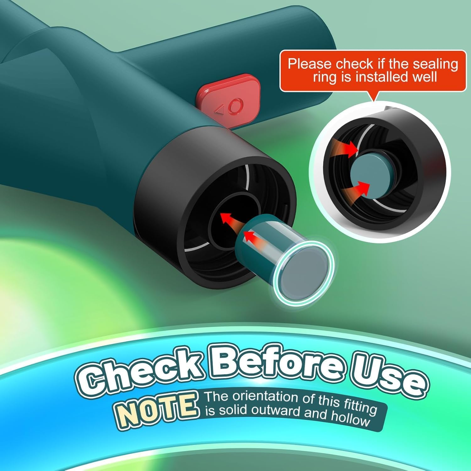 Toilet Plunger, Drain Clog Remover, High Pressure Air Drain Blaster Real-Time Barometer Plunge Blaster Multi-Drain Unclogger for Toilets, Plungers for Bathroom, Sink, Floor, Kitchen Clogged image number 2