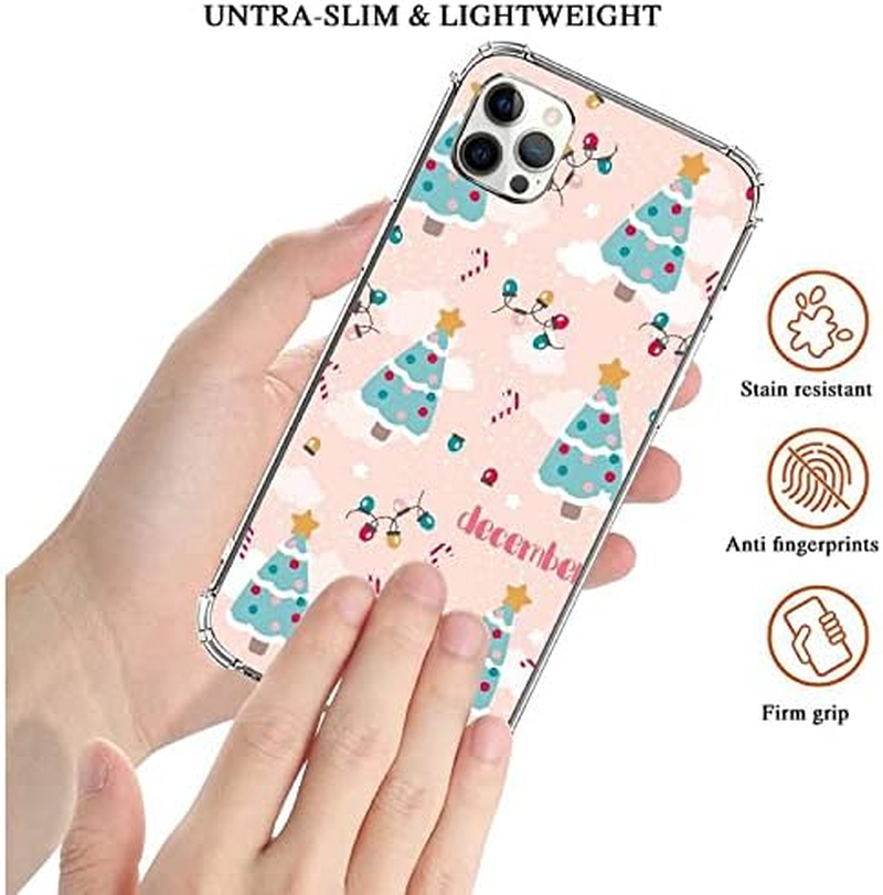 Christmas Tree Lights Pattern Case Compatible with Iphone 12/12 Pro, Cute December Christmas Tree Lights Pattern Slim Shockproof TPU Bumper Protective Cover Case for Iphone 12/12 Pro - Horse And Sunflowers image number 4