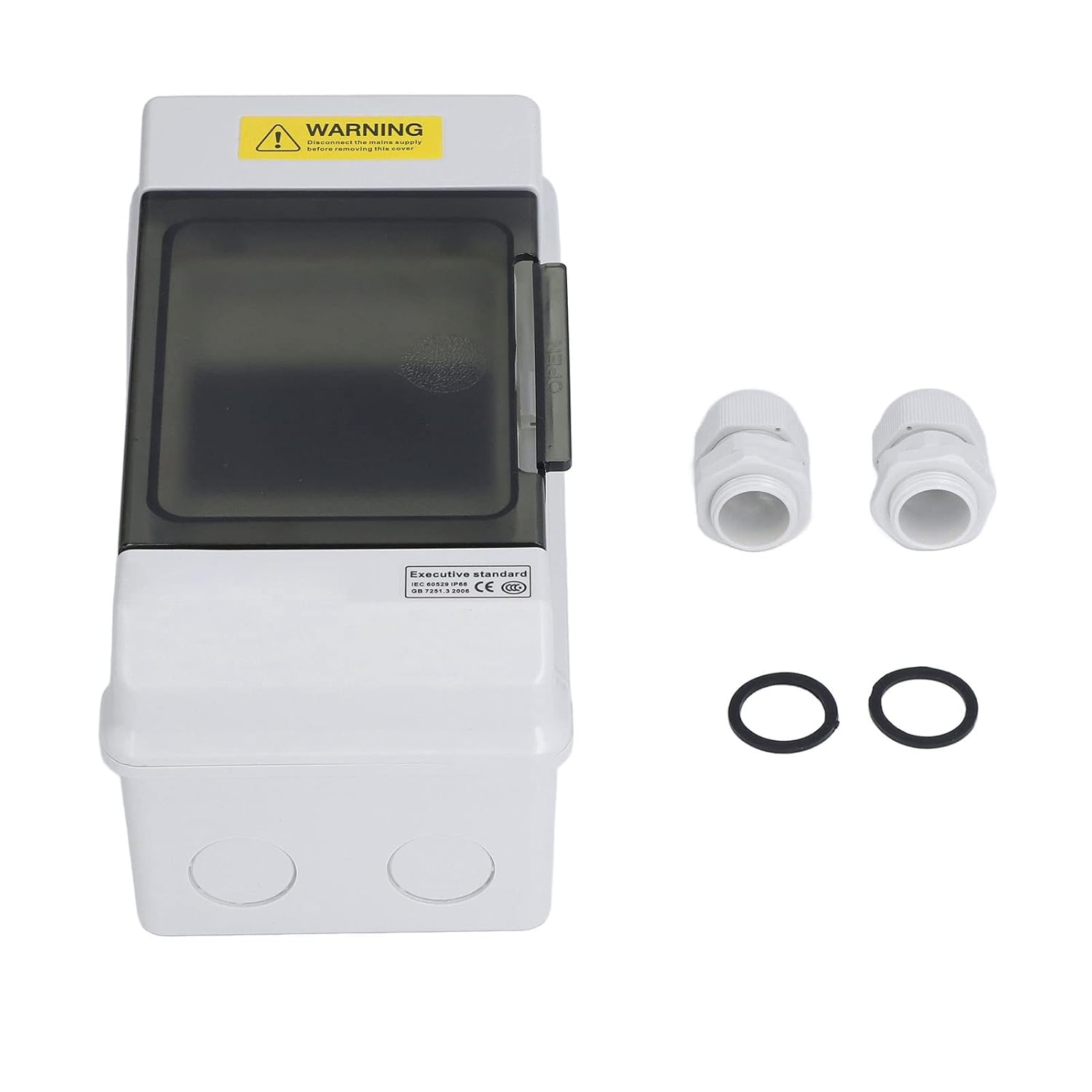 Waterproof Plastic Distribution Box 4 Way Transparent Cover DIN Rail Mount Indoor Outdoor Communication Equipment image number 6