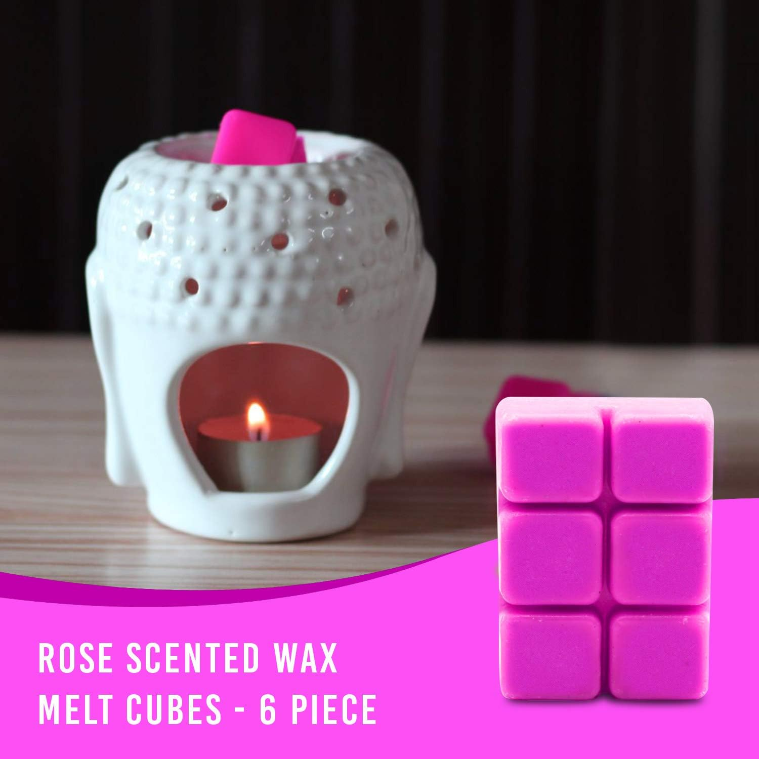Auradecor Wax Melt Tarts Rich Premium Fragrance Rose(90 Gm) image number 2