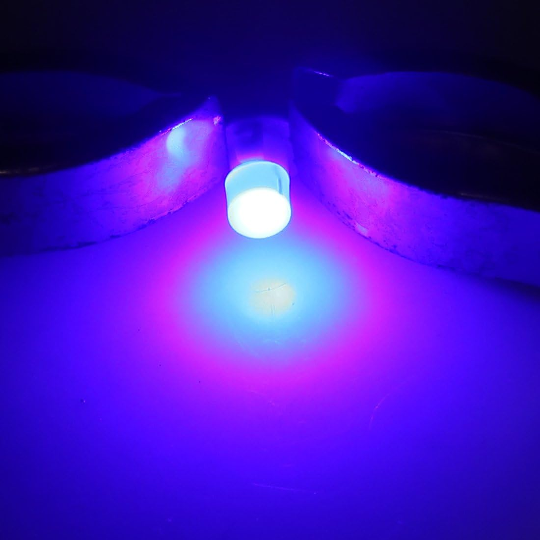 Uxcell 15Pcs 12V Blue T3 Car Wedge LED Dash Gauge Instrument Panel Light Bulb Interior image number 4