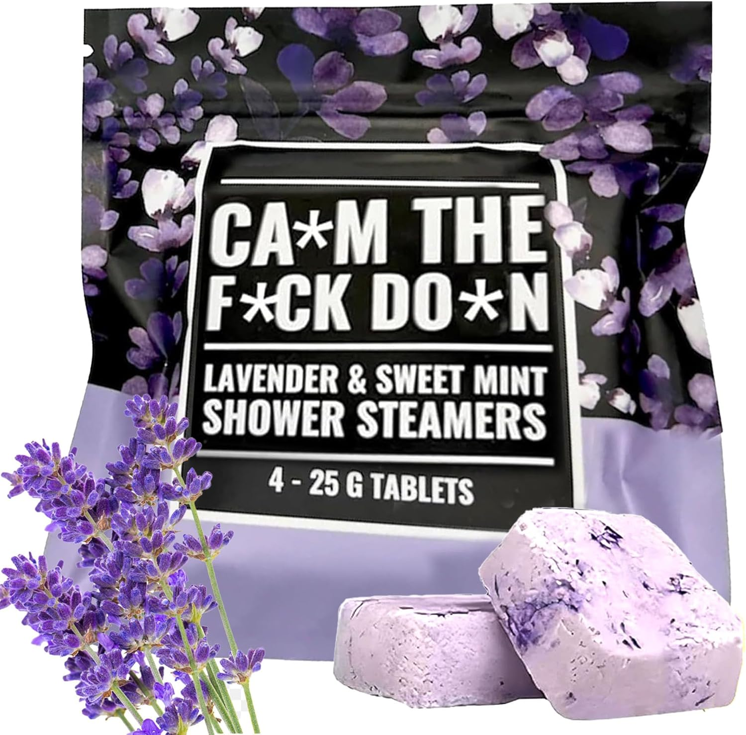 Swear Shower Steamers Gift Set, Shower Steamers Aromatherapy with Charmed Aroma, Shower Steamer Unique Gifts for Women, Bath Set Calm down Shower Tablets, Birthday Gifts for Women and Mom (Blue)