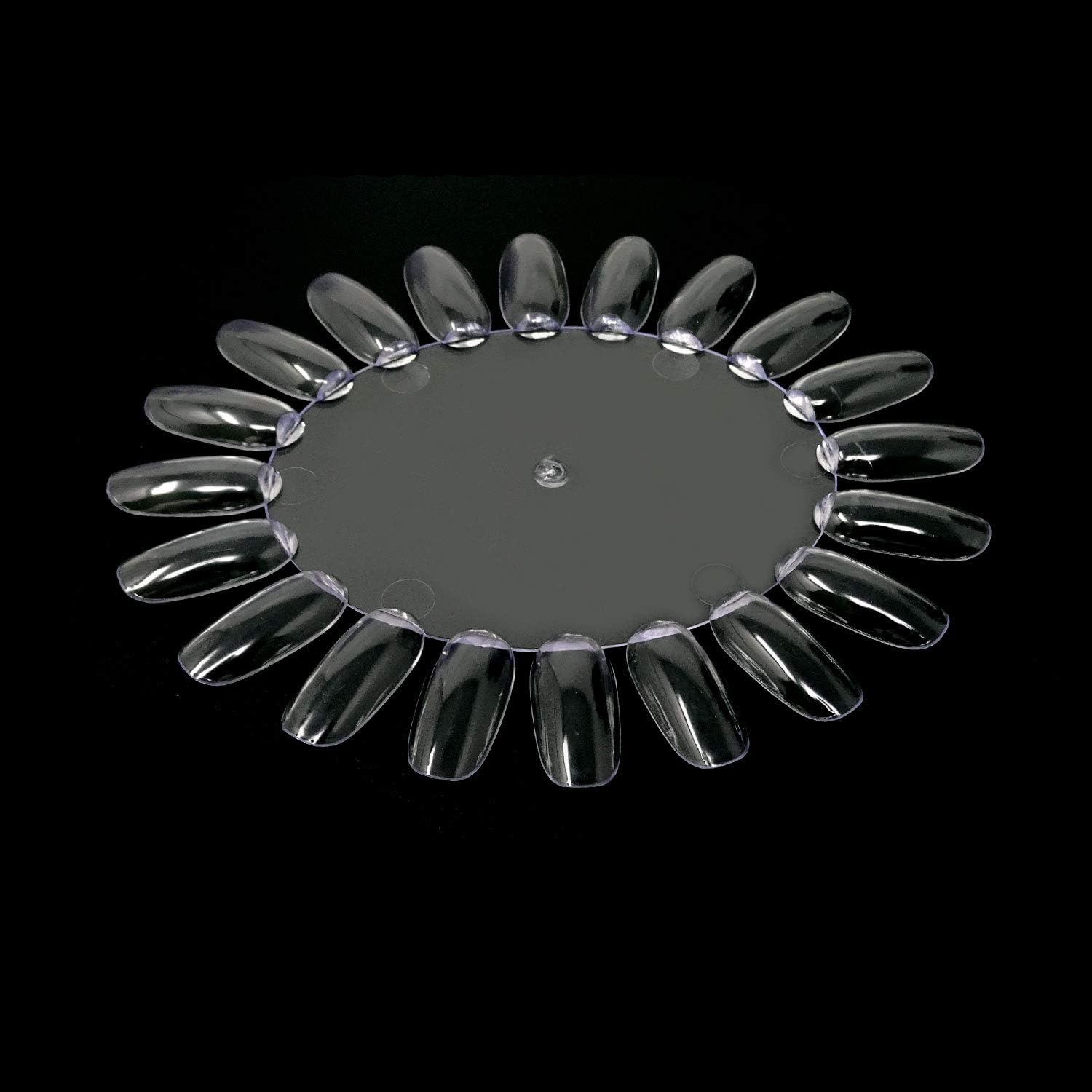 Honbay 20PCS Plastic 20 Tips False Nail Swatches Wheels Nail Art Color Polish Display Wheel for Manicure image number 3