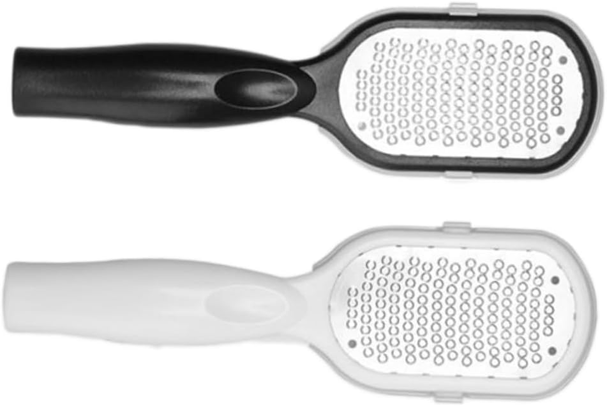 WOFASHPURET 2Pcs Double-Sided Foot Rasp File Stainless Steel Non-Abrasive Callus Care for Feet Exfoliating Pedicure Rasp Trimmer Random Color image number 6