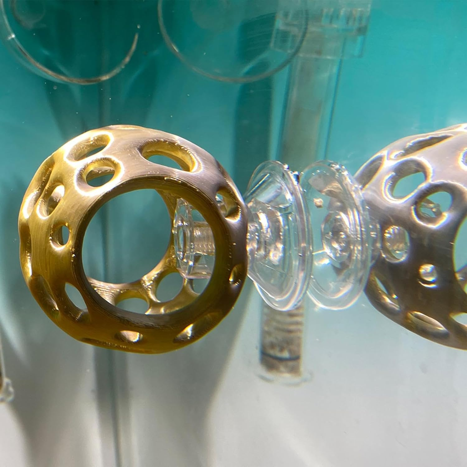 Betta Cave - Small Fake Rocks Suction Cup Cave | Shrimp Hiding Shelter Aquarium Decor,For Aquatic Pets Crayfish Home Dorm Apartment Office image number 6