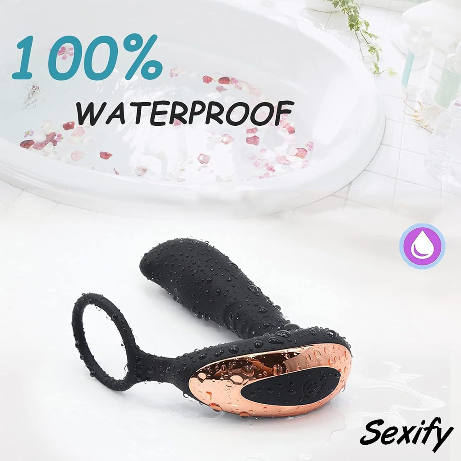 Vibrating Anal Plug with Cock Ring, G-Spot Anal Butt Plug Dildo Vibrator Sex Toys for Men, Stimulator with Powerful Modes, Prostate Massager Anal Vibrator with Remote Control Adult Sex Toy image number 5