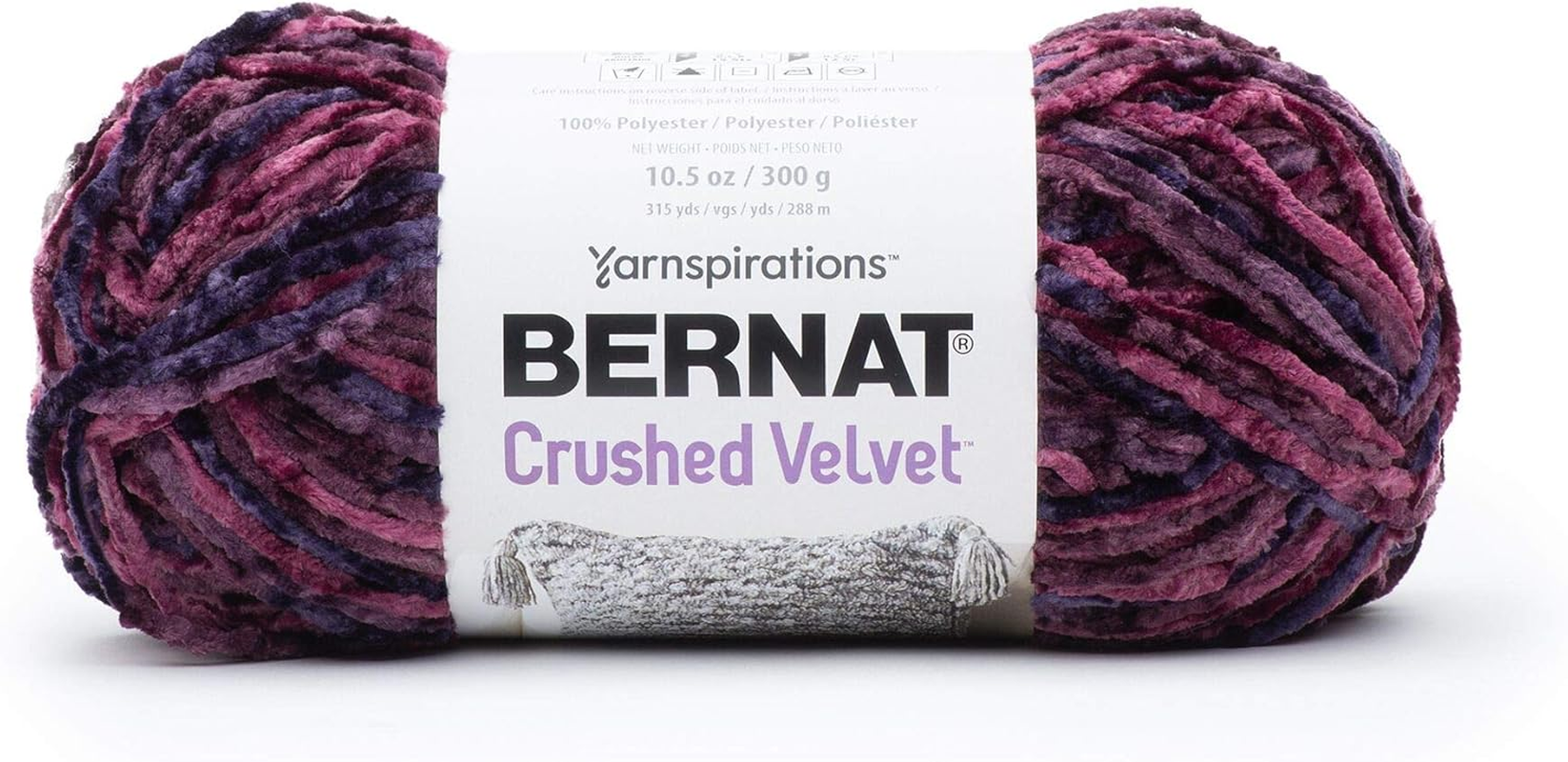Bernat Crushed Velvet Yarn, Taupe