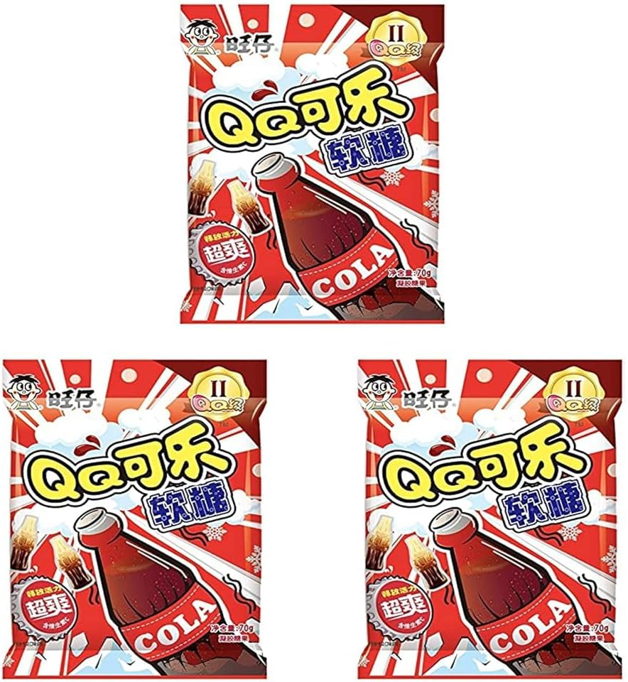 Want Want QQ Coca Cola Flavour Gummies 70 G image number 1