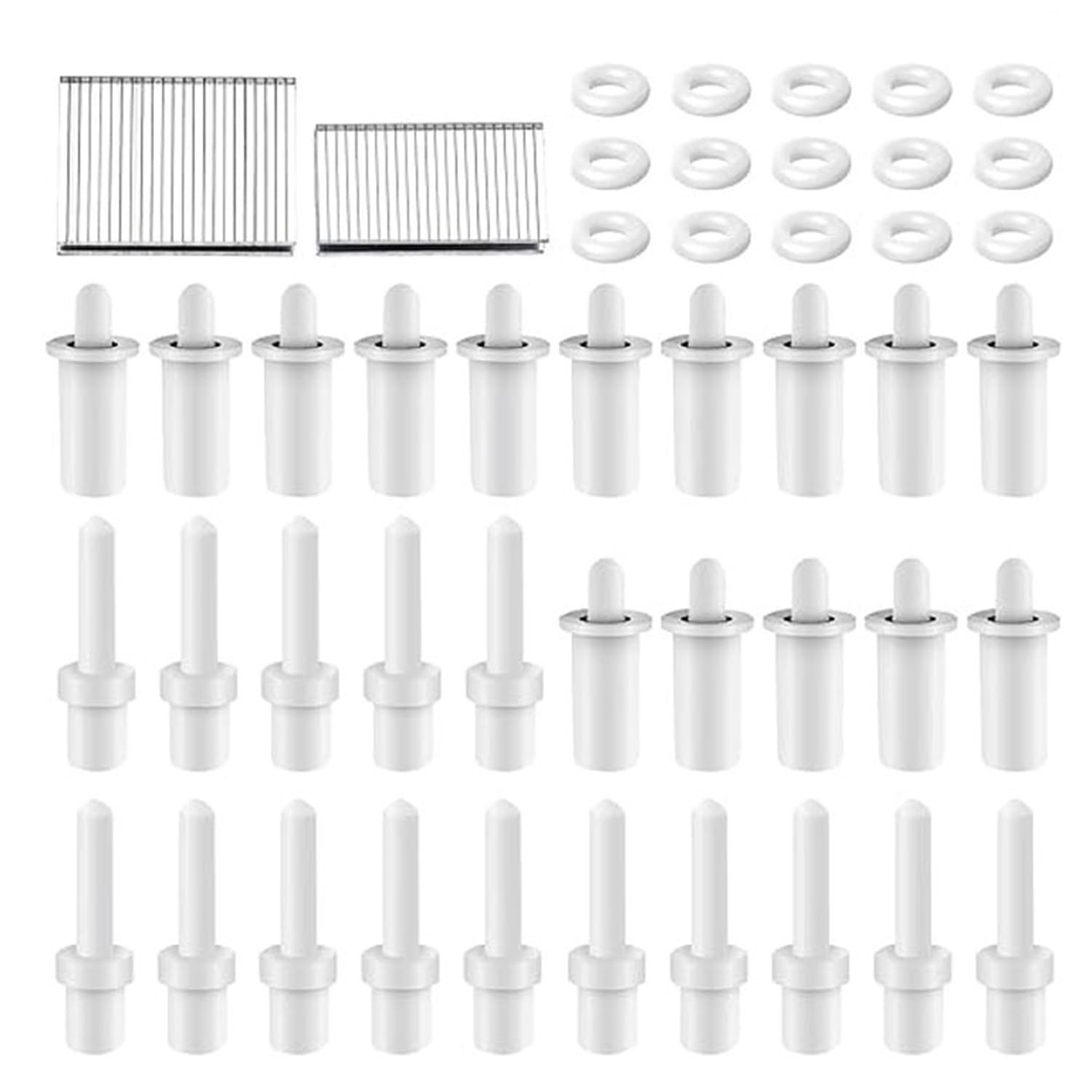Roczential125 Pcs Plantation Shutter Pins Kit with 15 Pcs Springs, Spring Loaded Plantation Shutter Parts, Louvers Repair Pins Easy to Replacement, Louver Movable Blade Repair Parts image number 2