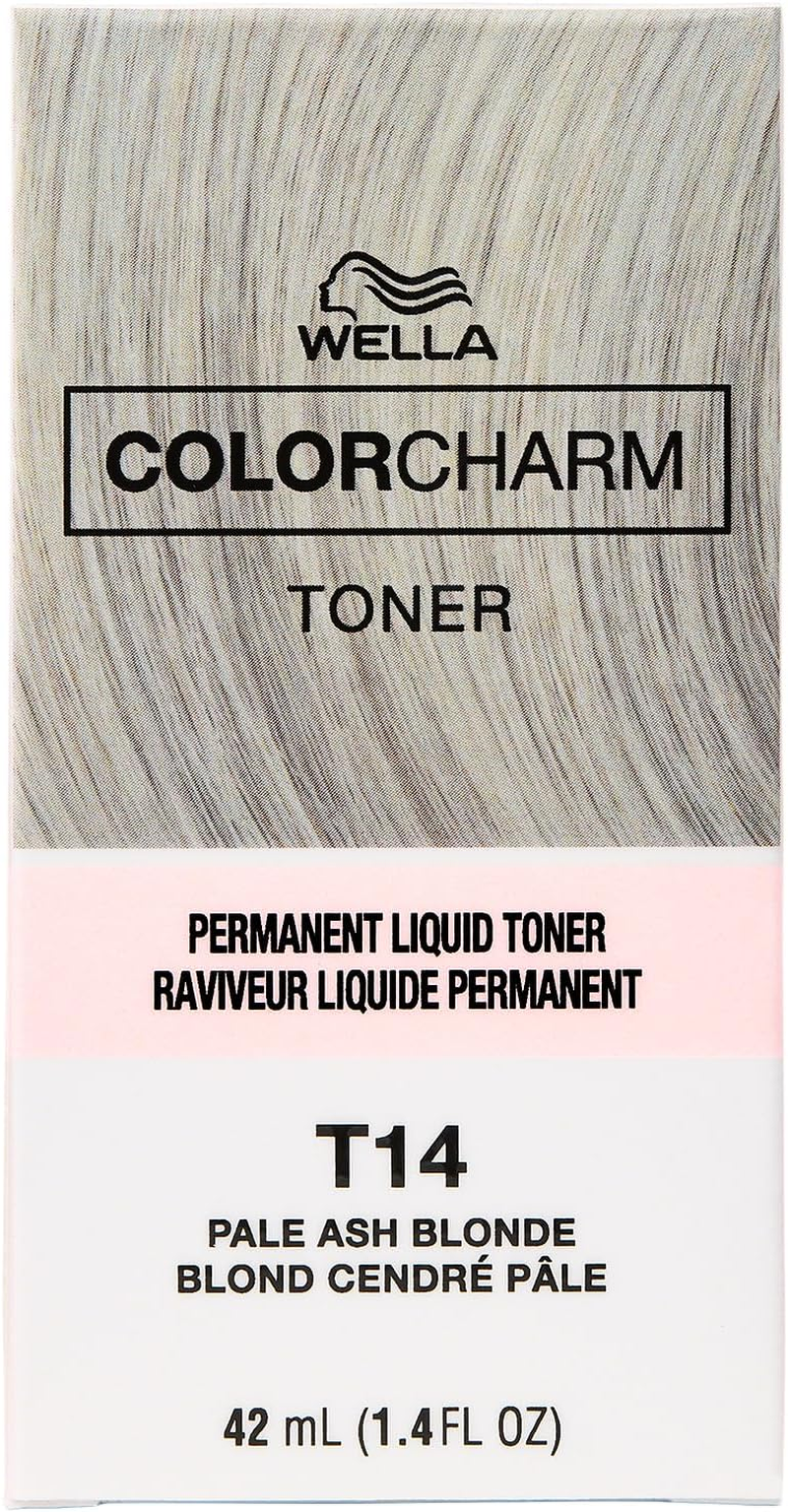 Wella Color Charm Permanent Toner - T14 Pale Ash Blonde for Unisex 1.4 Oz Toner