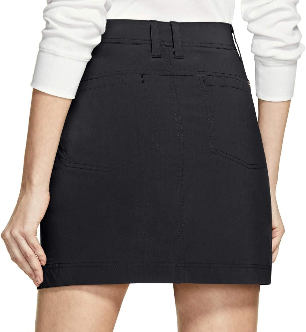 CQR Women'S Outdoor Skort, UPF 50+ Active Athletic Casual Skirt with Shorts, Hiking Golf Travel Casual Skort with Pockets image number 6