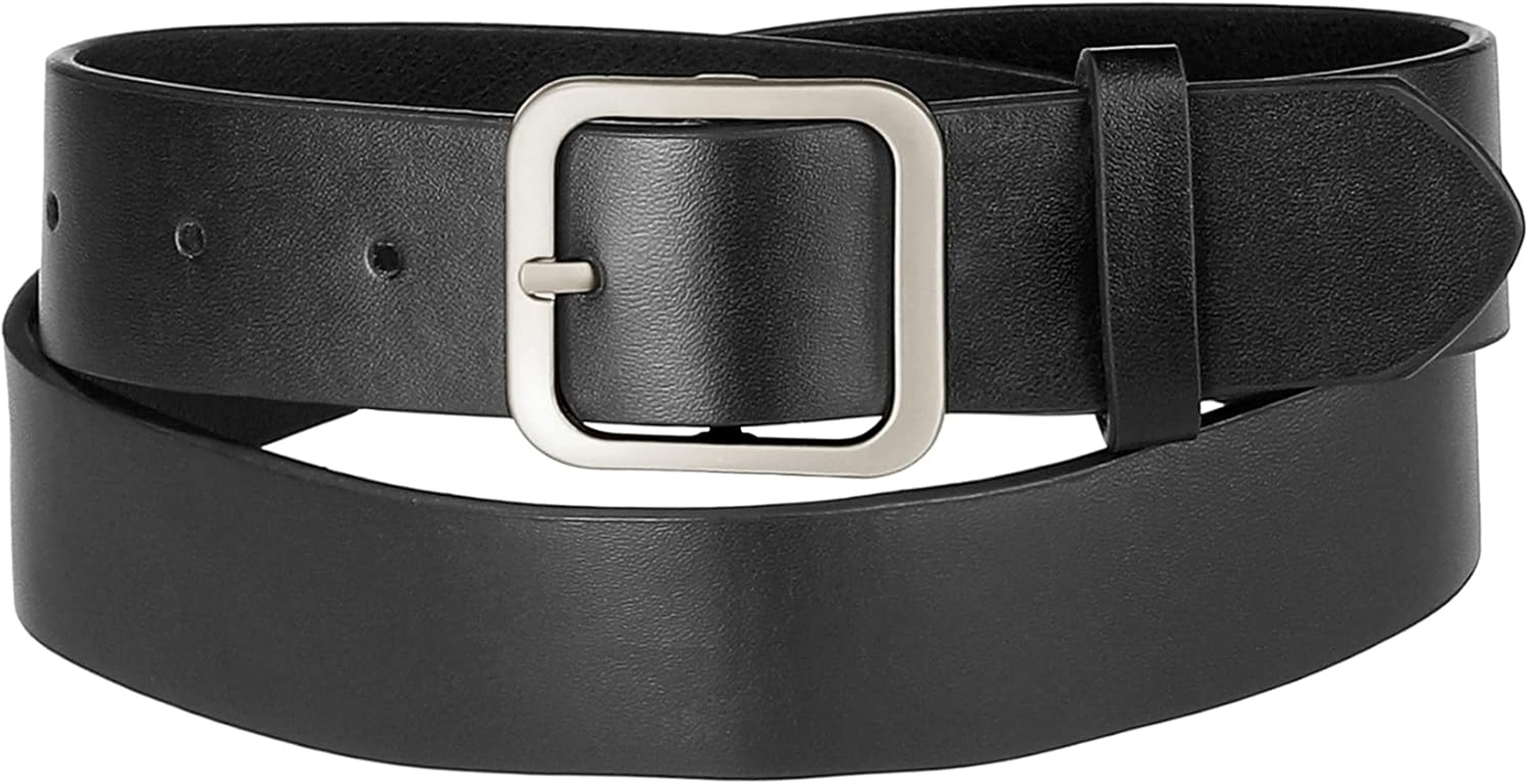 Allegra K Women Pin Buckle Belt Soft Wide Waist Belt Casual Dresses Jeans Pants