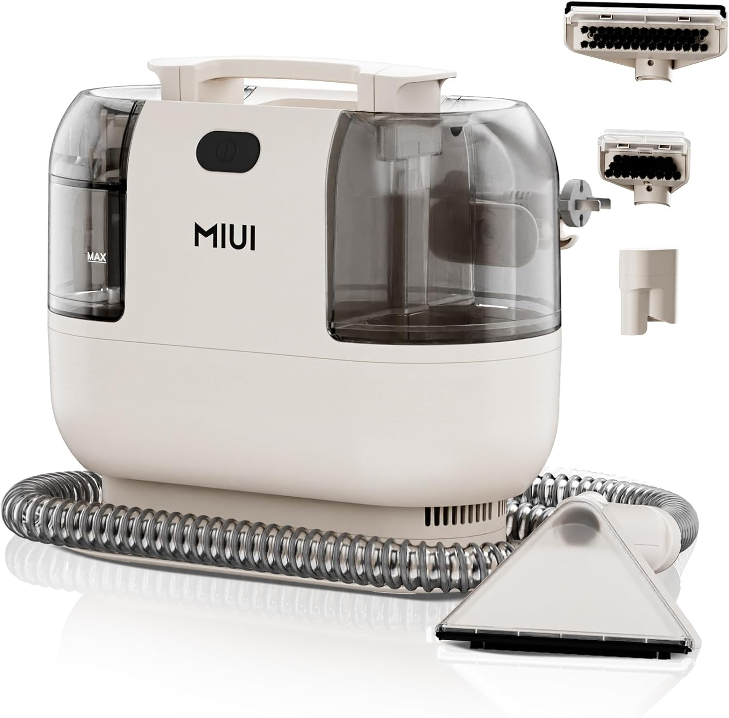 MIUI Spotclean, Multi-Purpose Portable Cleaner, Carpet and Upholstery Cleaner Machine, Non-Chemical Stain Remover for Pets, Stairs, Car Seats and Couch, Cushions, Lightweight, 75Db, Compact