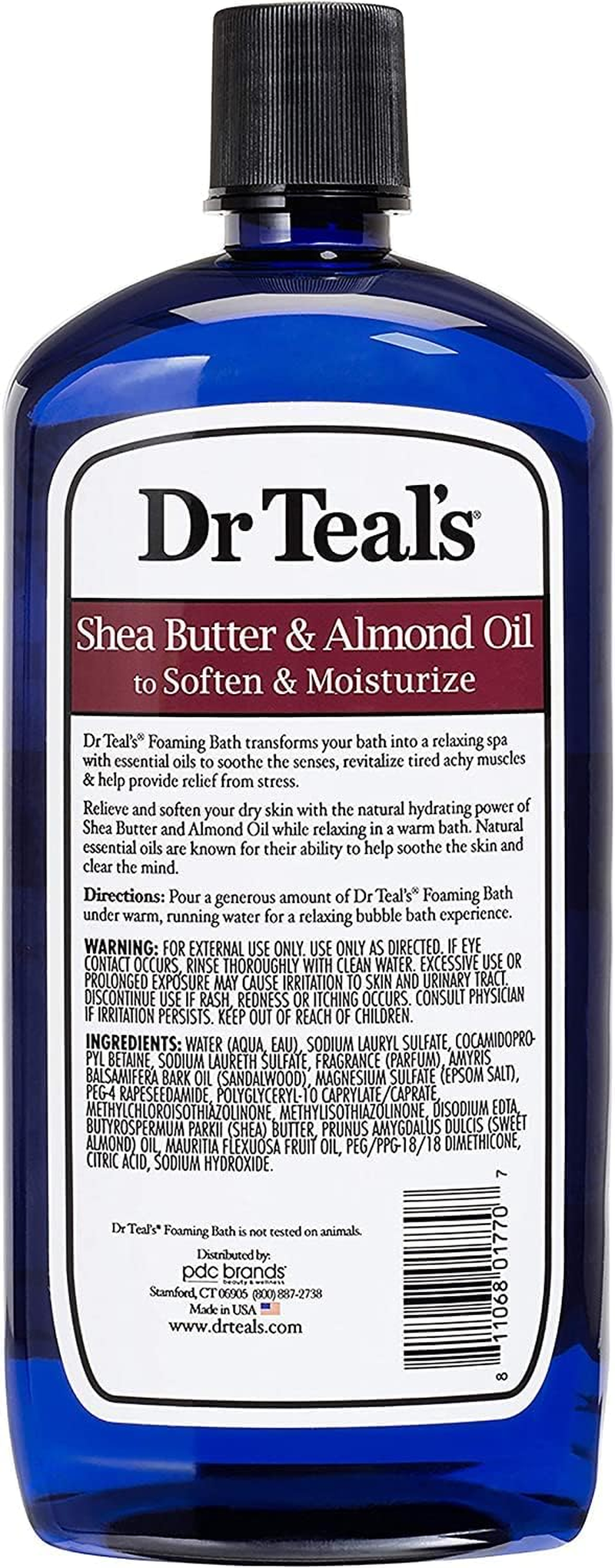 Dr Teal'S Foaming Bath Combo Pack (68 Fl Oz Total), Soothe & Sleep with Lavender, and Moisturizing Shea Butter & Almond Oil image number 4