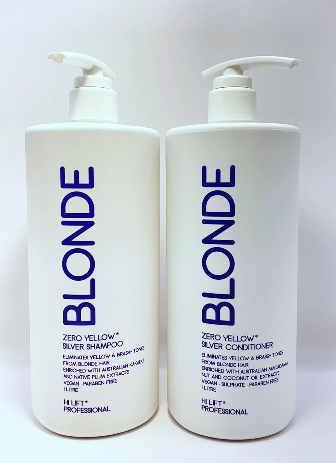 Hi Lift True Blonde Zero Yellow Silver Shampoo 1000 Ml & Conditioner 1000 Ml Set image number 2
