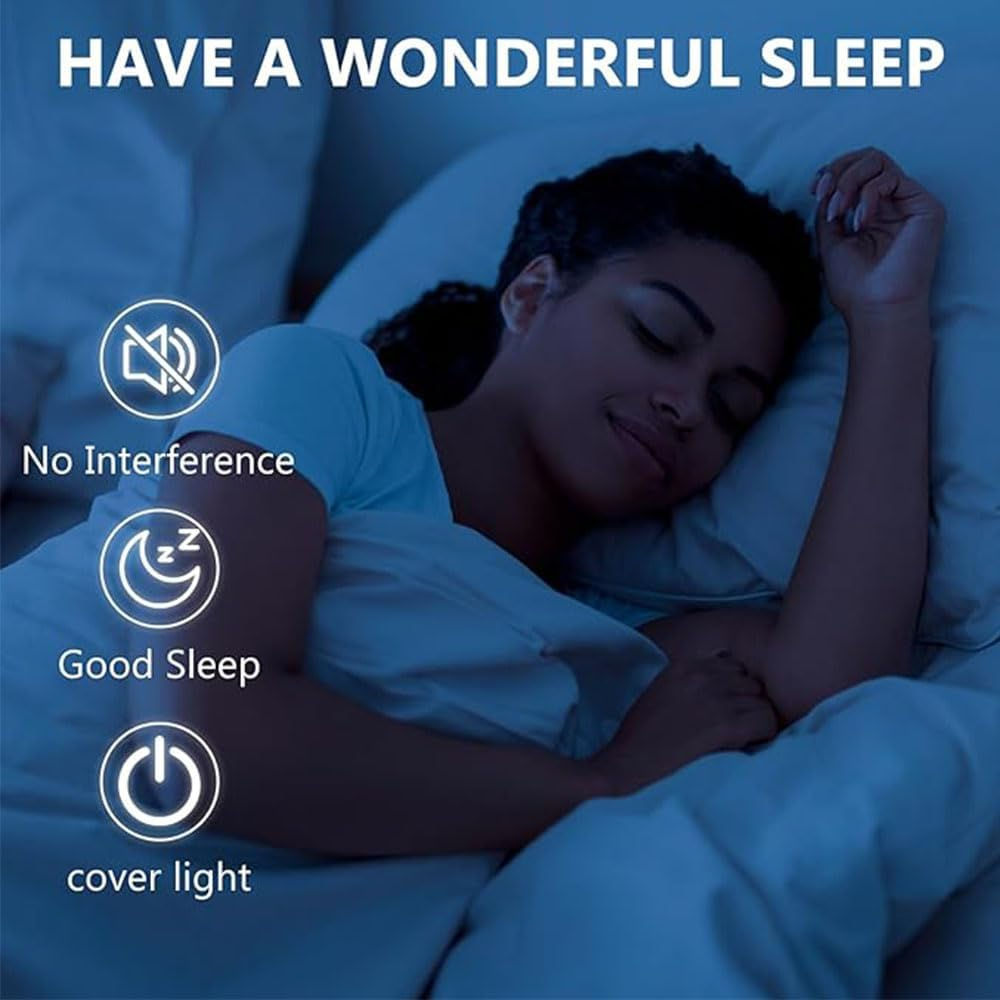 FUWIND 4 Sheets LED Light Blocking Stickers, TV LED Covers Blackout, 100% LED Light Blocking, Black and White image number 3