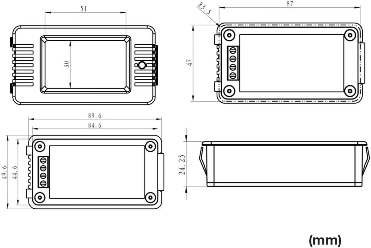 Digital AC Power Tester, Multifunction AC Current Voltage Amperage Power Energy Panel Meter Digital Display Ammeter Voltmeter Multimeter for Construction Factory Workshop image number 1