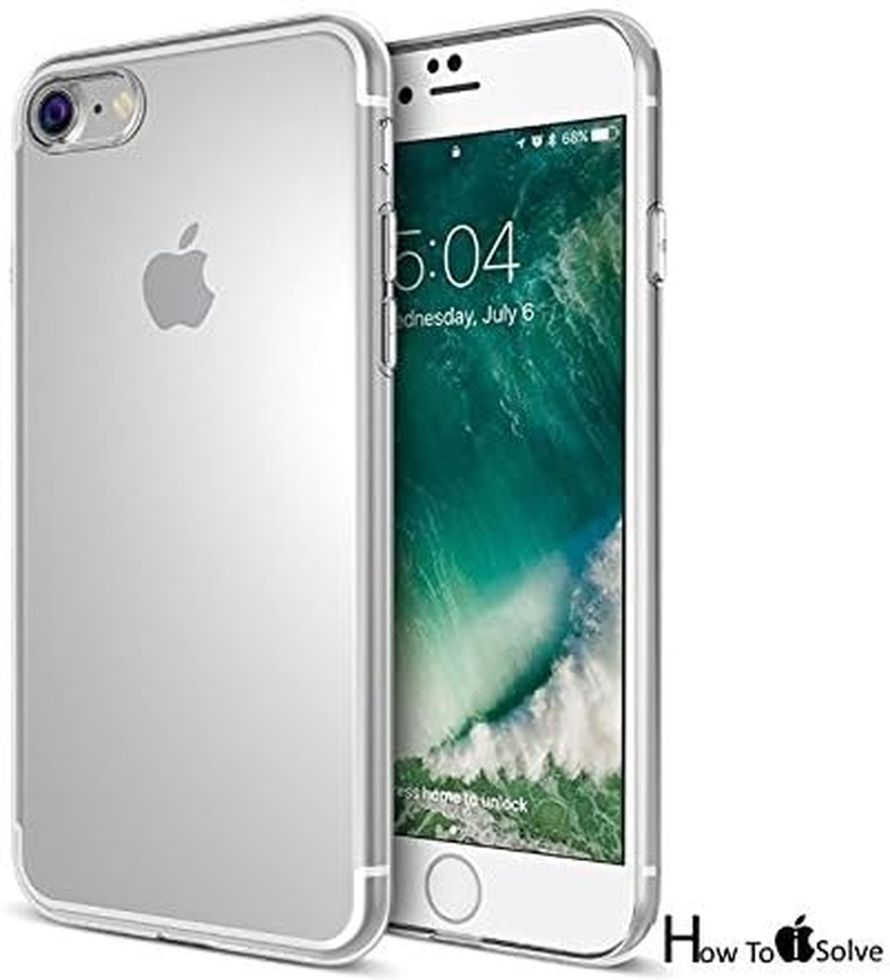 Apple Iphone 7 8 & plus TPU Transparent Crystal Clear Cushion Back Case Cover (For Iphone 8) image number 2