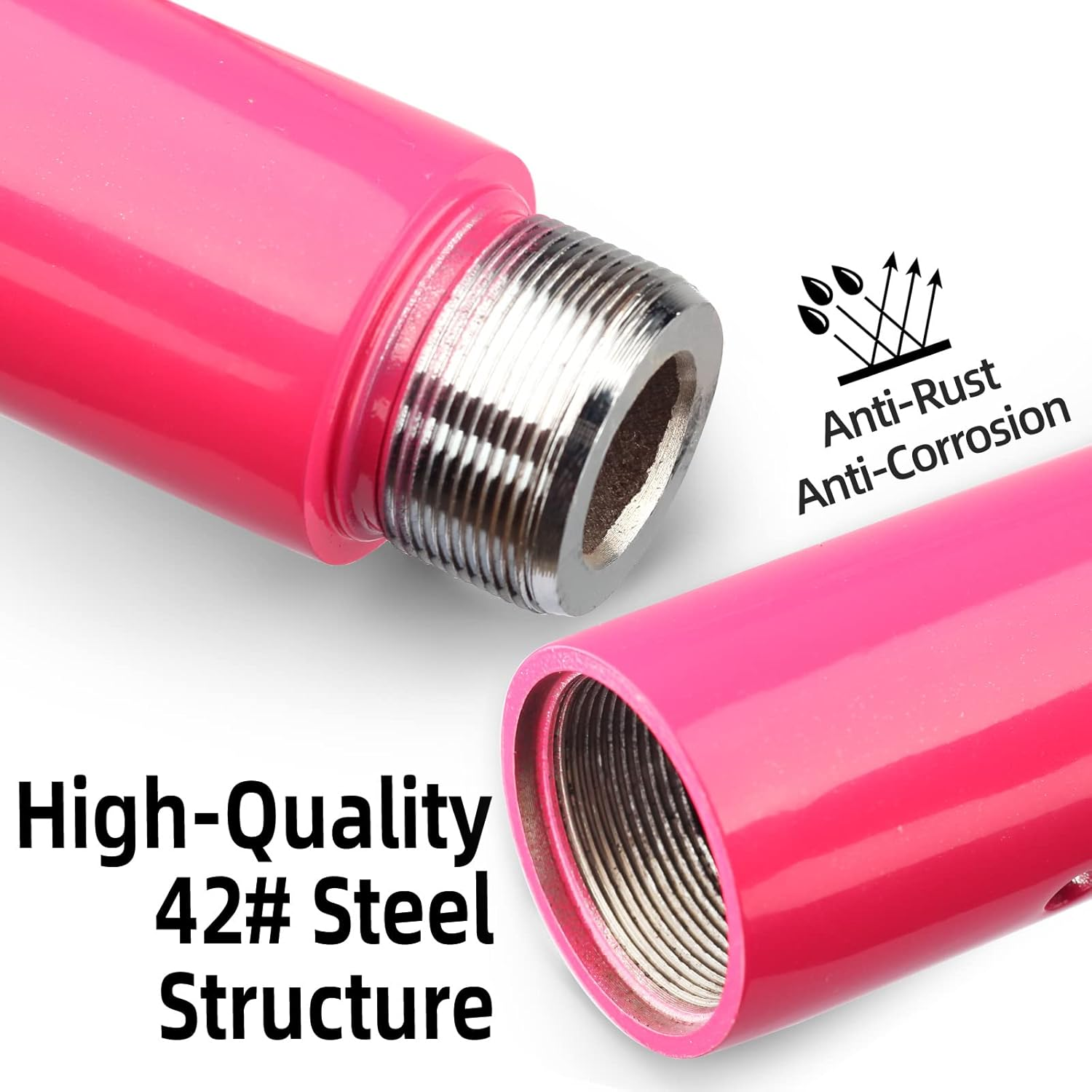 PRIOR FITNESS Pole Dance 45Mm Dance Pole Spinning Static Dancing Pole Portable Removable Fitness Pole Set for Exercise Club Party Home Pink image number 6