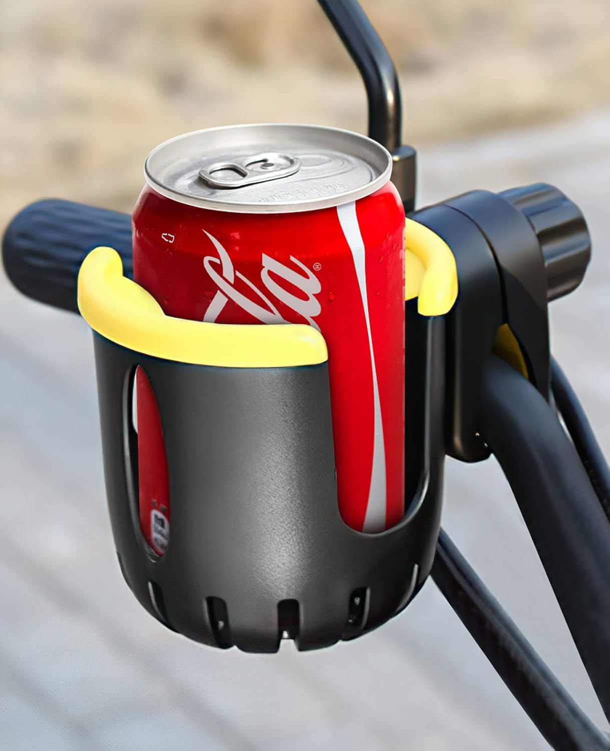 Universal Bicycle Water Bottle Cage, Bike Cup Holder, Large Caliber Designed Cup Holder for Bottle with Handle, Cycling Water Drink Holder for MTB, Road Bike, Mountain Bikes, Wheelchair, Walker image number 1