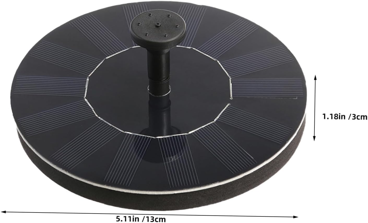 TIDTALEO Solar Powered Floating Water Fountain for Ponds and Bird Baths Compact Outdoor Solar Fountain Pump with Automatic Daytime Activation Smart Circulation for Garden Landscaping And image number 5
